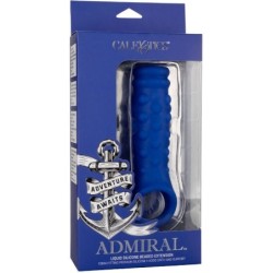 CALEXOTICS - ADMIRAL BEADED FUNDA PENE SILICONA LÃQUIDA AZUL