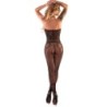 LIVCO CORSETTI FASHION - HACINT LC 17342 BODYSTOCKING CROTCHLESS NEGRO TALLA ÃšNICA