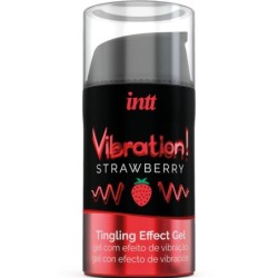 INTT - POTENTE ESTIMULANTE ÃNTIMO GEL VIBRADOR LIQUIDO FRESA 15 ML