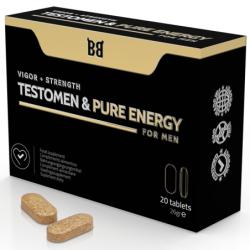 BLACK BULL - TESTOMEN & PURE ENERGY POTENCIADOR PARA HOMBRE 20 CÃPSULAS