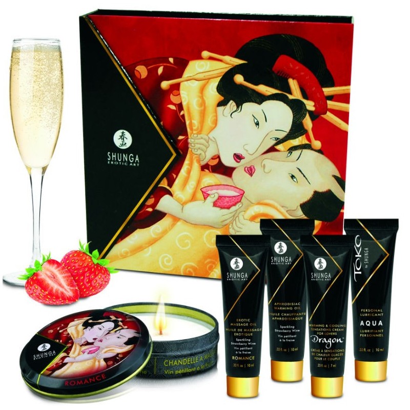 SHUNGA - KIT SECRET GEISHA FRESAS Y CAVA