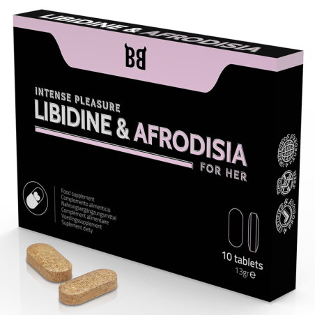 BLACK BULL - LIBIDINE & AFRODISIA PLACER INTENSO PARA MUJER 10 CÃPSULAS