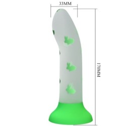 PRETTY LOVE - MAGICAL NIGHTFALL DILDO SIN VIBRACIÃ“N LUMINOSO VERDE