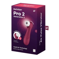 SATISFYER - PRO 2 GENERACIÃ“N 3 LIQUID AIR TECHNOLOGY GRANATE