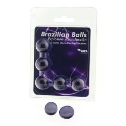 TALOKA - BRAZILIAN BALLS GEL EXCITANTE EFECTO VIBRACIÃ“N ELÃ‰CTRICA 5 BOLAS