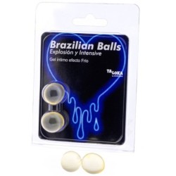 TALOKA - BRAZILIAN BALLS GEL EXCITANTE EFECTO FRIO Y VIBRACIÃ“N 2 BOLAS