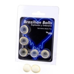 TALOKA - BRAZILIAN BALLS GEL EXCITANTE EFECTO FRIO Y VIBRACIÃ“N 5 BOLAS