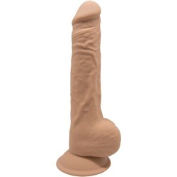 SILEXD - MODELO 1 PENE REALISTICO SILICONA PREMIUM SILEXPAN CARAMELO 24 CM