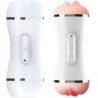 ARMONY - MASTURBADOR VIBRADOR DOBLE VAGINA & BOCA BLANCO