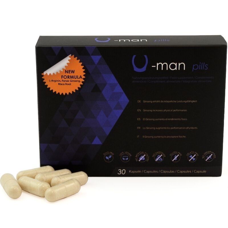 500 COSMETICS - U-MAN AUMENTO TAMAÃ‘O PENE Y POTENCIA SEXUAL - 30 CÃPSULAS