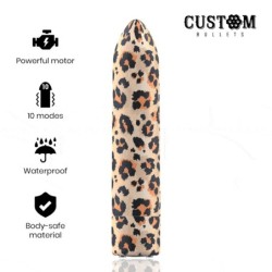 CUSTOM BULLETS - BALA RECARGABLE LEOPARD 10 INTENSIDADES