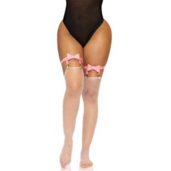 LEG AVENUE - LIGUERO ALTO DE CUERO VEGANO TALLA ÃšNICA - ROSA