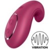 SATISFYER - DIPPING DELIGHT VIBRADOR LAY-ON ROJO