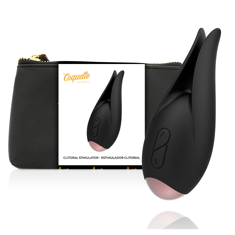 COQUETTE CHIC DESIRE - ESTIMULADOR CLÃTORIS NEGRO / GOLD FLOR