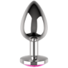 COQUETTE CHIC DESIRE - PLUG ANAL DE METAL TALLA L CRISTAL PINK 4 X 9CM