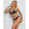 SUBBLIME - 952426 BODYSTOCKING DE REJILLA MANGA LARGA ARCOIRIS TALLA ÃšNICA