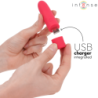 INTENSE - SYMONE BALA VIBRADORA RECARGABLE POR USB 8 VIBRACIONES ROJO 10 X 2.2 CM