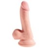 KING COCK - DILDO TRIPLE DENSIDAD 14 CM