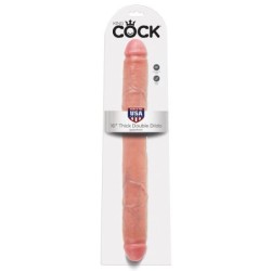 KING COCK - THICK DILDO DOBLE PENETRACIÃ“N 40.6 CM