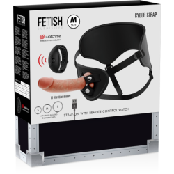 FETISH SUBMISSIVE CYBER STRAP - ARNES CON DILDO CONTROL REMOTO TECNOLOGIA WATCHME M