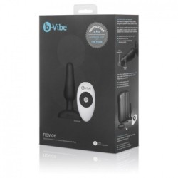 B-VIBE - NOVICE CONTROL REMOTO ANAL PLUG NEGRO