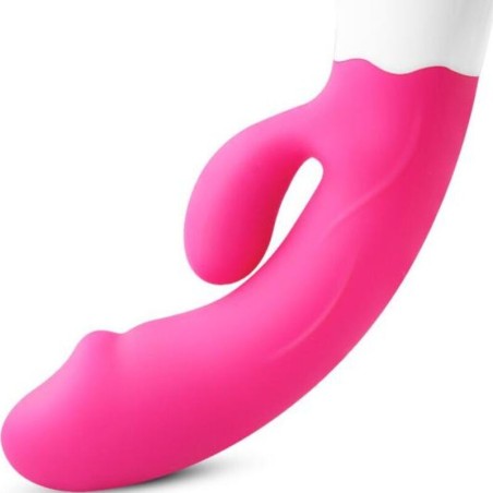 ARMONY - HAPPY VIBRADOR & ESTIMULADOR RECARGABLE FUCSIA