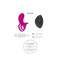 XOCOON - ANILLO VIBRADOR PARA PAREJAS FUCSIA