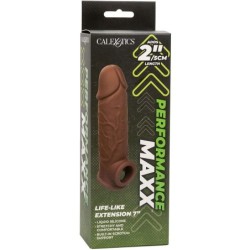 CALEXOTICS - PERFORMANCE MAXX EXTENSIÃ“N REALISTA 7 PIEL MORENO