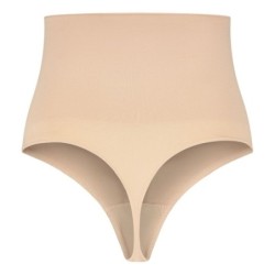 BYE-BRA - FAJA SIN COSTURAS ESTILO TANGA BEIGE TALLA L