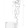 PASSION - WOMAN BS026 BODYSTOCKING ESTILO VESTIDO BLANCO TALLA UNICA