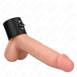 KINK - ANILLO PENE CUERO CON CIERRE A PRESIÃ“N 18 X 5 CM