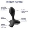 SATISFYER - GAME CHANGER PLUG VIBRADOR NEGRO