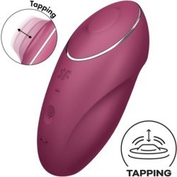 SATISFYER - TAP & CLIMAX 1 VIBRADOR LAY-ON ROJO