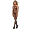 SUBBLIME - 951979 BODYSTOCKING DE REJILLA CON TOP HALTER NEGRO TALLA ÃšNICA