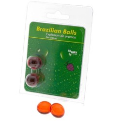 TALOKA - BRAZILIAN BALLS GEL ÃNTIMO FRESA 2 BOLAS