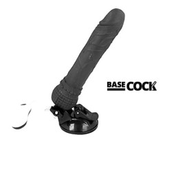 BASECOCK - VIBRADOR REALISTICO CONTROL REMOTO NEGRO 19.5 CM -O- 4 CM