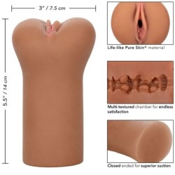 CALEXOTICS - BOUNDLESS VULVA MASTURBADOR TONO CARAMELO