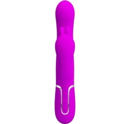 PRETTY LOVE - CAMMY TRIPLE VIBRADOR MULTIFUNCIÃ“N 4 EN 1 ROSA