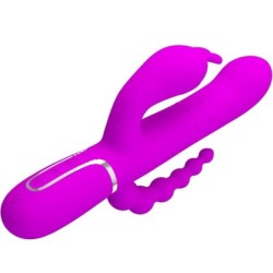 PRETTY LOVE - CAMMY TRIPLE VIBRADOR MULTIFUNCIÃ“N 4 EN 1 ROSA