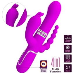 PRETTY LOVE - CAMMY TRIPLE VIBRADOR MULTIFUNCIÃ“N 4 EN 1 ROSA