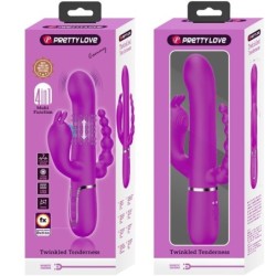 PRETTY LOVE - CAMMY TRIPLE VIBRADOR MULTIFUNCIÃ“N 4 EN 1 ROSA