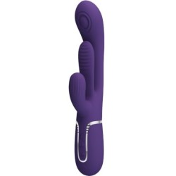 PRETTY LOVE - SHANIA TRIPLE VIBRADOR RABBIT MULTIFUNCIÃ“N MORADO