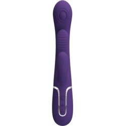 PRETTY LOVE - SHANIA TRIPLE VIBRADOR RABBIT MULTIFUNCIÃ“N MORADO