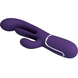 PRETTY LOVE - SHANIA TRIPLE VIBRADOR RABBIT MULTIFUNCIÃ“N MORADO