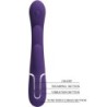 PRETTY LOVE - SHANIA TRIPLE VIBRADOR RABBIT MULTIFUNCIÃ“N MORADO