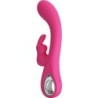 PRETTY LOVE - NOVAK VIBRADOR RABBIT 12 VIBRACIONES ROSA