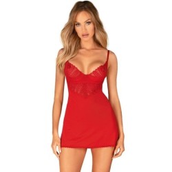 OBSESSIVE - INGRIDIA CHEMISE & TANGA ROJO M/L