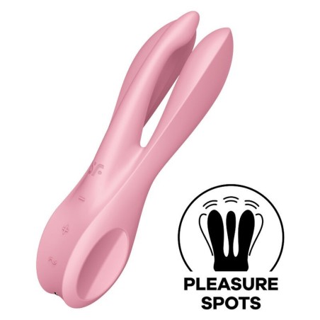 SATISFYER - THREESOME 1 VIBRADOR ROSA