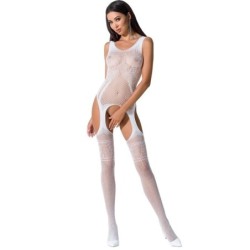 PASSION - WOMAN BS061 BODYSTOCKING BLANCO TALLA UNICA