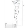 PASSION - WOMAN BS036 BODYSTOCKING NEGRO TALLA ÃšNICA